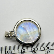 Load image into Gallery viewer, Moonstone Pendant, Circular Cabochon, 925 Sterling Silver, R3