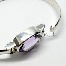 Load image into Gallery viewer, Amethyst Gemstone Bracelet | Looks like a stylish Bangle | Hidden easy Clasp | Meditation | Purify energy | Third Eye | Spiritual Vision  Genuine Gemstones from Crystal Heart Melbourne Australia since 1986