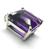 Amethyst Pendant | Diamond Square Gemstone | AAA Grade | Super Special fancy cut  | 925 Sterling Silver | Mesmerising Beauty | Quality Silver Work | Genuine Gems from Crystal Heart Melbourne Australia since 1986