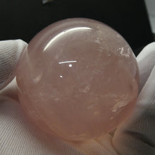 Load image into Gallery viewer, Rose Quartz Crystal Sphere | 52 mm | Clear Madagascar Material | Beautiful Optical Star | Star Rose Quartz | Open and Uplift your Heart | Genuine Gems from Crystal Heart Melbourne Australia since 1986
