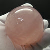 Star Rose Quartz Crystal Ball, 63 mm diameter