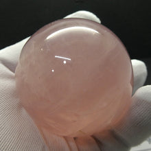 Load image into Gallery viewer, Star Rose Quartz Crystal Ball, 63 mm diameter