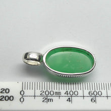 Load image into Gallery viewer, Chrysoprase Pendant | Oval Cabochon | 925 Sterling Silver | Perfect Apple Green Good Translucency | AKA Australian Jade | Empowering healer | Genuine Gemstones from Crystal Heart Melbourne Australia since 1986