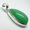 Chrysoprase Pendant | Teardrop Cabochon | 925 Sterling Silver | Perfect Apple Green Good Translucency | AKA Australian Jade | Empowering healer | Genuine Gemstones from Crystal Heart Melbourne Australia since 1986