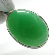 Load image into Gallery viewer, Chrysoprase Pendant | Teardrop Cabochon | 925 Sterling Silver | Perfect Apple Green Good Translucency | AKA Australian Jade | Empowering healer | Genuine Gemstones from Crystal Heart Melbourne Australia since 1986