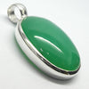 Chrysoprase Pendant | Teardrop Cabochon | 925 Sterling Silver | Perfect Apple Green Good Translucency | AKA Australian Jade | Empowering healer | Genuine Gemstones from Crystal Heart Melbourne Australia since 1986