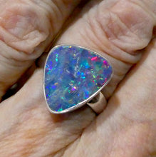 Load image into Gallery viewer, Australian Opal Ring, Doublet, 925 Sterling Silver, Size 9 Adjustable