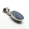 Opal Doublet Pendant | 925 Sterling Silver | Oval | Green Red Blue Flashes | Genuine Gems from Crystal Heart Melbourne Australia since 1986