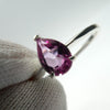 Pink Topaz Ring | Dainty Faceted Teardrop | 925 Sterling Silver | US Size 5 or 9 |  Genuine Gems from Crystal Heart Melbourne Australia since 1986