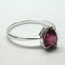 Load image into Gallery viewer, Ruby Ring | Dainty Faceted Teardrop | 925 Sterling Silver | US Size 5 | 6 | 7 | 8 | 9 |  Genuine Gems from Crystal Heart Melbourne Australia since 1986