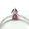 Ruby Ring | Dainty Faceted Teardrop | 925 Sterling Silver | US Size 5 | 6 | 7 | 8 | 9 |  Genuine Gems from Crystal Heart Melbourne Australia since 1986