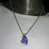 Tanzanite Pendant  | Raw Crystal Nugget | 925 Sterling Silver | Rich violet blue with natural striations | Achieve your spiritual potential  | Genuine Gems from Crystal Heart Melbourne since 1986