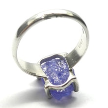 Load image into Gallery viewer, Tanzanite Ring  | Raw Crystal Nugget | 925 Sterling Silver | US Size 9 | AUS Size R1/2 | Rich violet blue | Achieve your spiritual potential  | Genuine Gems from Crystal Heart Melbourne since 1986