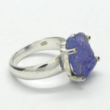 Load image into Gallery viewer, Tanzanite Ring  | Raw Crystal Nugget | 925 Sterling Silver | US Size 5.75 | AUS Size L | Rich violet blue | Achieve your spiritual potential  | Genuine Gems from Crystal Heart Melbourne since 1986