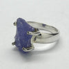 Tanzanite Ring  | Raw Crystal Nugget | 925 Sterling Silver | US Size 5.75 | AUS Size L | Rich violet blue | Achieve your spiritual potential  | Genuine Gems from Crystal Heart Melbourne since 1986