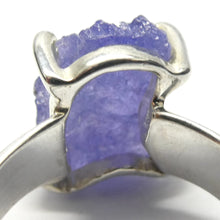 Load image into Gallery viewer, Tanzanite Ring  | Raw Crystal Nugget | 925 Sterling Silver | US Size 5.75 | AUS Size L | Rich violet blue | Achieve your spiritual potential  | Genuine Gems from Crystal Heart Melbourne since 1986