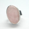 Rose Quartz Gemstone Ring | Cabochon Oval | Good colour consistency translucency |Madagascar Material | 925 Sterling Silver | US Size 8.5 | AUS Size Q1/2 | Star Stone Taurus Libra  | Genuine Gemstones from Crystal Heart Melbourne since 1986 