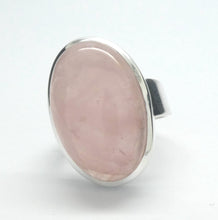 Load image into Gallery viewer, Rose Quartz Gemstone Ring | Cabochon Oval | Good colour consistency translucency |Madagascar Material | 925 Sterling Silver | US Size 8.5 | AUS Size Q1/2 | Star Stone Taurus Libra  | Genuine Gemstones from Crystal Heart Melbourne since 1986 