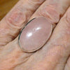 Rose Quartz Gemstone Ring | Cabochon Oval | Good colour consistency translucency |Madagascar Material | 925 Sterling Silver | US Size 7.5 | AUS Size O1/2 | Star Stone Taurus Libra  | Genuine Gemstones from Crystal Heart Melbourne since 1986 