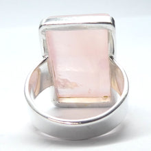 Load image into Gallery viewer, Rose Quartz Gemstone Ring | Cabochon Oblong | Good colour consistency translucency |Madagascar Material | 925 Sterling Silver | US Size 8 | AUS Size P1/2 | Star Stone Taurus Libra  | Genuine Gemstones from Crystal Heart Melbourne since 1986 