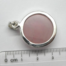 Load image into Gallery viewer, Rose Quartz Gemstone Pendant | Cabochon Round | Lovely colour consistency and translucency | Madagascar Material | 925 Sterling Silver | Star Stone Taurus Libra  | Genuine Gemstones from Crystal Heart Melbourne since 1986 