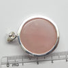 Rose Quartz Gemstone Pendant | Cabochon Round | Lovely colour consistency and translucency | Madagascar Material | 925 Sterling Silver | Star Stone Taurus Libra  | Genuine Gemstones from Crystal Heart Melbourne since 1986 