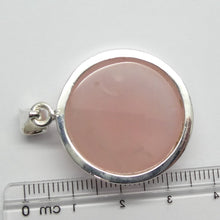 Load image into Gallery viewer, Rose Quartz Gemstone Pendant | Cabochon Round | Lovely colour consistency and translucency | Madagascar Material | 925 Sterling Silver | Star Stone Taurus Libra  | Genuine Gemstones from Crystal Heart Melbourne since 1986 