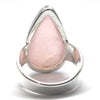 Rose Quartz Gemstone Ring | Cabochon Teardrop | Good colour consistency translucency |Madagascar Material | 925 Sterling Silver | US Size 8 | AUS Size P1/2 | Star Stone Taurus Libra  | Genuine Gemstones from Crystal Heart Melbourne since 1986 