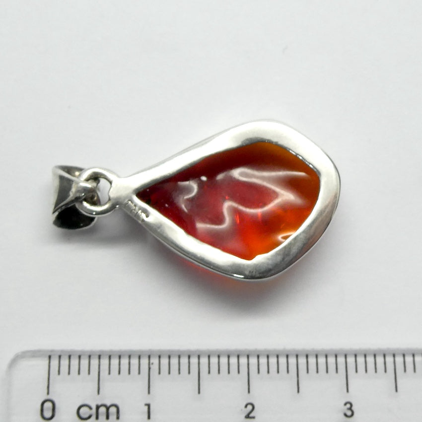 Mexican Fire Opal Pendant | Pure Raw Nugget | Vibrant orange red with transparency | 925 Sterling Silver |   Leo Libra Aries Leo Sagittarius | Luck Creativity Abundance Passion | Grounding, good for creative business | Genuine Gems from Crystal Heart Melbourne Australia since 1986