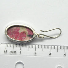 Load image into Gallery viewer, Thulite (Rosaline) Earrings | Oval Cabochons | 925 Sterling Silver | Bezel set | open back | Perfect deep pinkish red Zoisite variety from Norway | Healing Nurturing Relationship Emotional Trauma | Public speaking | Genuine Gems from Crystal Heart Melbourne Australia since 1986