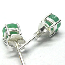 Load image into Gallery viewer, Genuine Emerald Studs | 925 Sterling Silver | Creative Joy | Wisdom of the Heart | Genuine gems from Crystal Heart Melbourne Australia since 1986