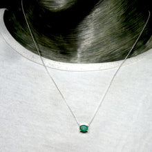 Load image into Gallery viewer, Genuine Emerald Necklace | 925 Sterling Silver | Creative Joy | Wisdom of the Heart | Genuine gems from Crystal Heart Melbourne Australia since 1986