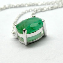 Load image into Gallery viewer, Genuine Emerald Necklace | 925 Sterling Silver | Creative Joy | Wisdom of the Heart | Genuine gems from Crystal Heart Melbourne Australia since 1986