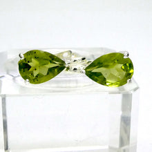 Load image into Gallery viewer, Peridot Earrings, Faceted Teardrops, Safe Hooks, 925 Silver, g1