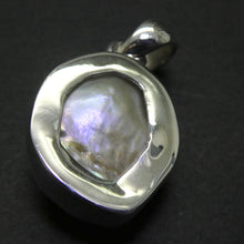 Load image into Gallery viewer, Baroque Pearl Pendant | Natural  Freeform | 925 Sterling Silver | Substantial Open Bezel Setting | Genuine Gems from Crystal Heart Melbourne Australia since 1986
