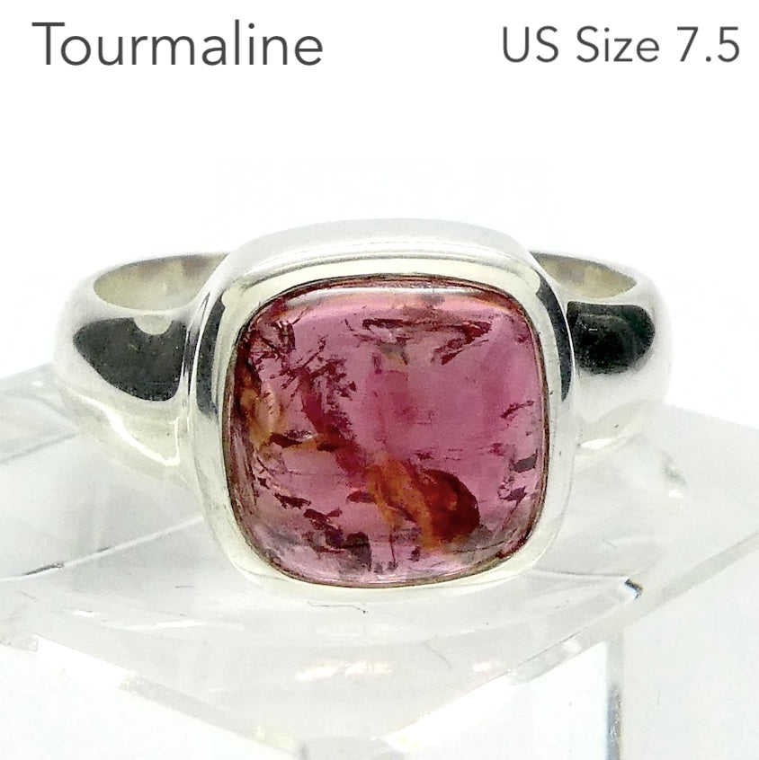 Tourmaline Ring, Pink Rubellite, 925 Sterling Silver p2