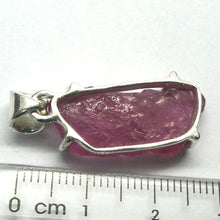 Load image into Gallery viewer, Ruby Pendant | Raw Nugget | 925 Sterling Silver  | Open Back | Good translucence and Colour | Lion Heart | Genuine Gems from Crystal Heart Melbourne Australia since 1986