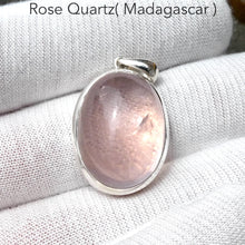 Load image into Gallery viewer, Rose Quartz Gemstone Ring | Cabochon Oval |Clear  Madagascar Material | 925 Sterling Silver | Star Stone Taurus Libra  | Genuine Gemstones from Crystal Heart Melbourne since 1986 