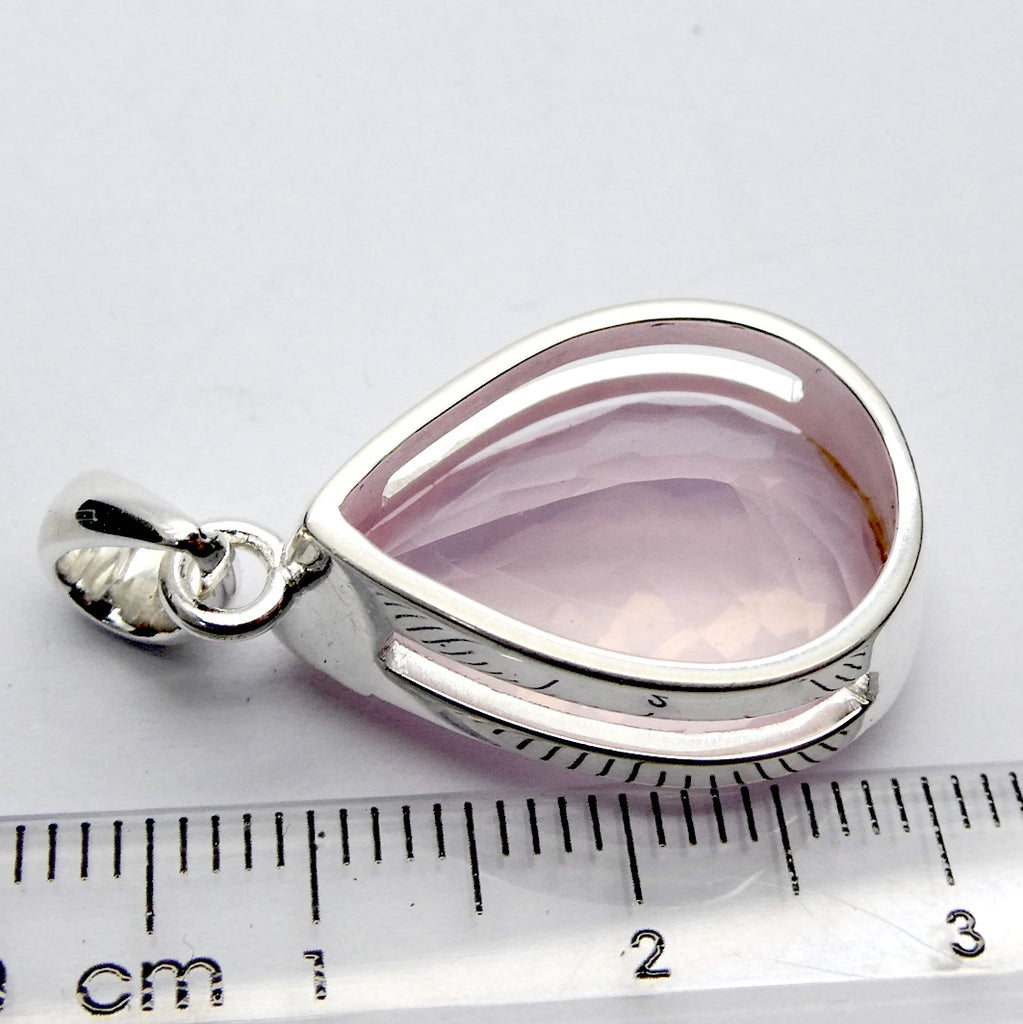 Rose Quartz Gemstone Pendant | Cabochon Teardroip | Very Clear Flawless  Madagascar Material | 925 Sterling Silver | Star Stone Taurus Libra  | Genuine Gemstones from Crystal Heart Melbourne since 1986 