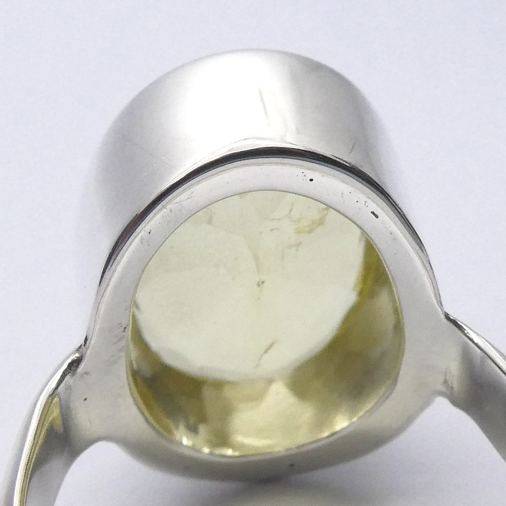 Heliodor Ring  | Yellow Golden Beryl Faceted | Faceted Oval | Quality Bezel setting | 925 Sterling Silver | US 8.75 | AUS EU size R | Energise Vitalize Healthy Male Energy | Healing Generosity Achievement | Leo Stone | Genuine Gems from Crystal Heart Melbourne Australia since 1986