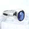 Blue Kyanite Ring | Sapphire Blue | Faceted Oval | 925 Sterling Silver | US Size 8 | AUS Size  P1/2 | Block Negativity | Uplift and protect the Heart | Creative Visualisation |Taurus Libra Aries Gemstone | Genuine Gems from Crystal Heart Melbourne Australia since 1986