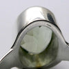 Green Amethyst Prasiolite Ring | Faceted Oval | 925 Sterling Silver | US Size 9.25 | AUS Size S  | Genuine Gems from Crystal Heart Melbourne Australia since 1986