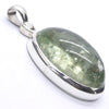 Green Amethyst Prasiolite Pendant | Large Cabochon Oval | 925 Sterling Silver | Gentle Heart Healer  | Virgo | Capricorn | Genuine Gems from Crystal Heart Melbourne Australia since 1986