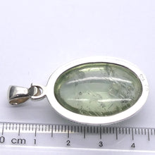 Load image into Gallery viewer, Green Amethyst Prasiolite Pendant | Large Cabochon Oval | 925 Sterling Silver | Gentle Heart Healer  | Virgo | Capricorn | Genuine Gems from Crystal Heart Melbourne Australia since 1986