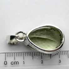 Load image into Gallery viewer, Green Amethyst Prasiolite Pendant | Faceted Teardrop | 925 Sterling Silver | Gentle Heart Healer  | Virgo | Capricorn | Genuine Gems from Crystal Heart Melbourne Australia since 1986