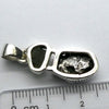 Moldavite Pendant over Metal Meteorite, 925 Silver r5a