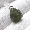 Moldavite Pendant | Raw Natural Moldavite Nugget | 925 Sterling Silver claw Setting | Open Back | Natural Green Obsidian | Chechya | Intense Personal Heart Transformation | Scorpio Stone | Genuine Gems from Crystal Heart Melbourne Australia since 1986