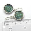 Shattuckite  Earring | Circle Cabochon |  925 Sterling Silver | Bezel set with open back | Cut through Karmic debt | Genuine Gems from Crystal Heart Melbourne Australia since 1986