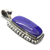 Lapis Lazuli Pendant, Oblong Cabochon, 925 Sterling Silver, g1