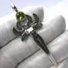 Fairy Goddess Pendant  | Faceted Peridot | 925 Sterling Silver | LOTR Arwen Aragorn | Genuine Gems from Crystal Heart Melbourne Australia since 1986